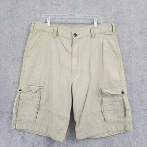 Levi's Cargo Shorts Mens Size W38 x11 100% Cotton Lightweight Casual Beige 10PT